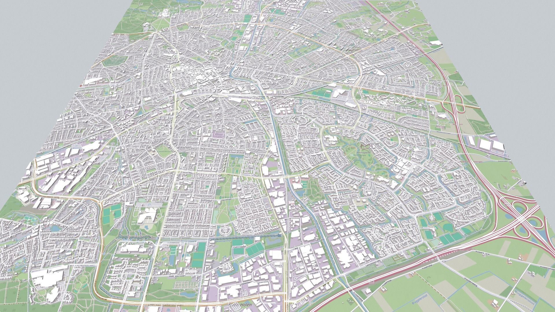 Cityscape Apeldoorn Netherlands 3D model_11
