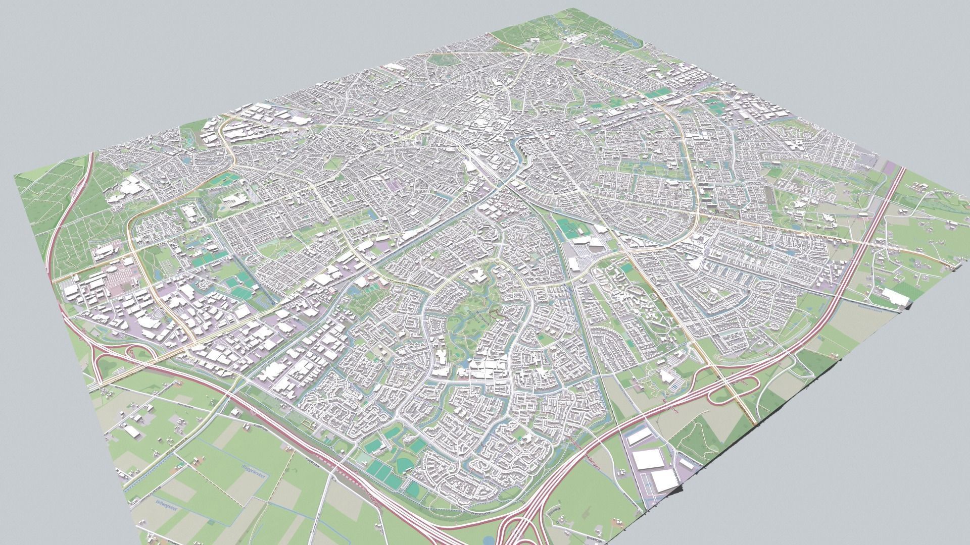 Cityscape Apeldoorn Netherlands 3D model_9