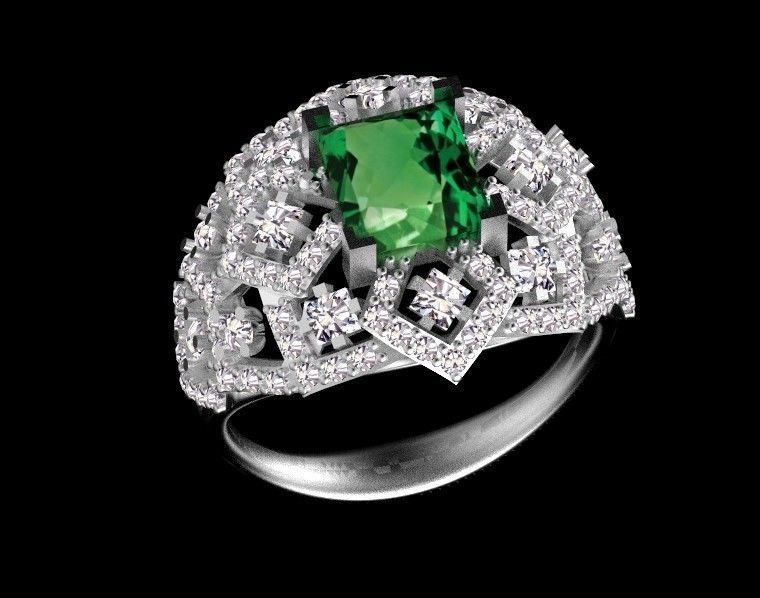 ring gold 3D print model_15