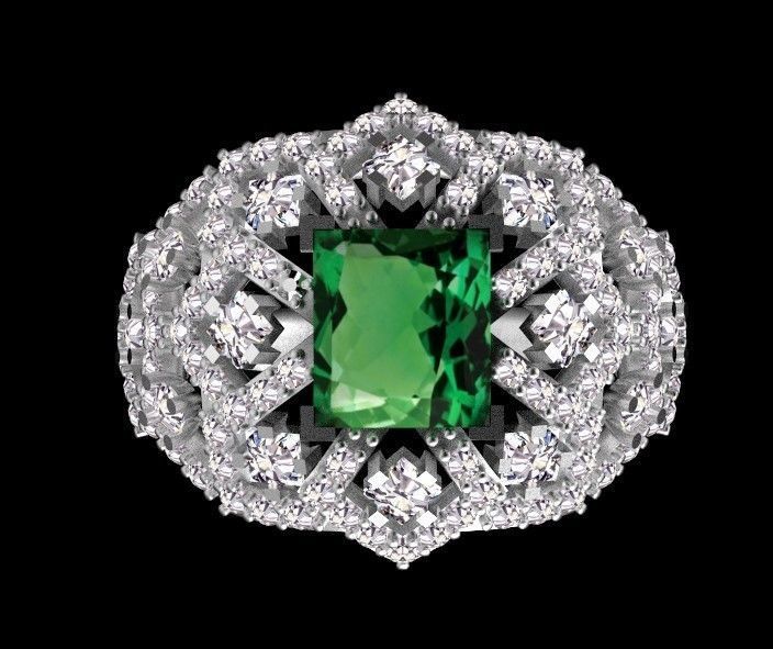 ring gold 3D print model_4