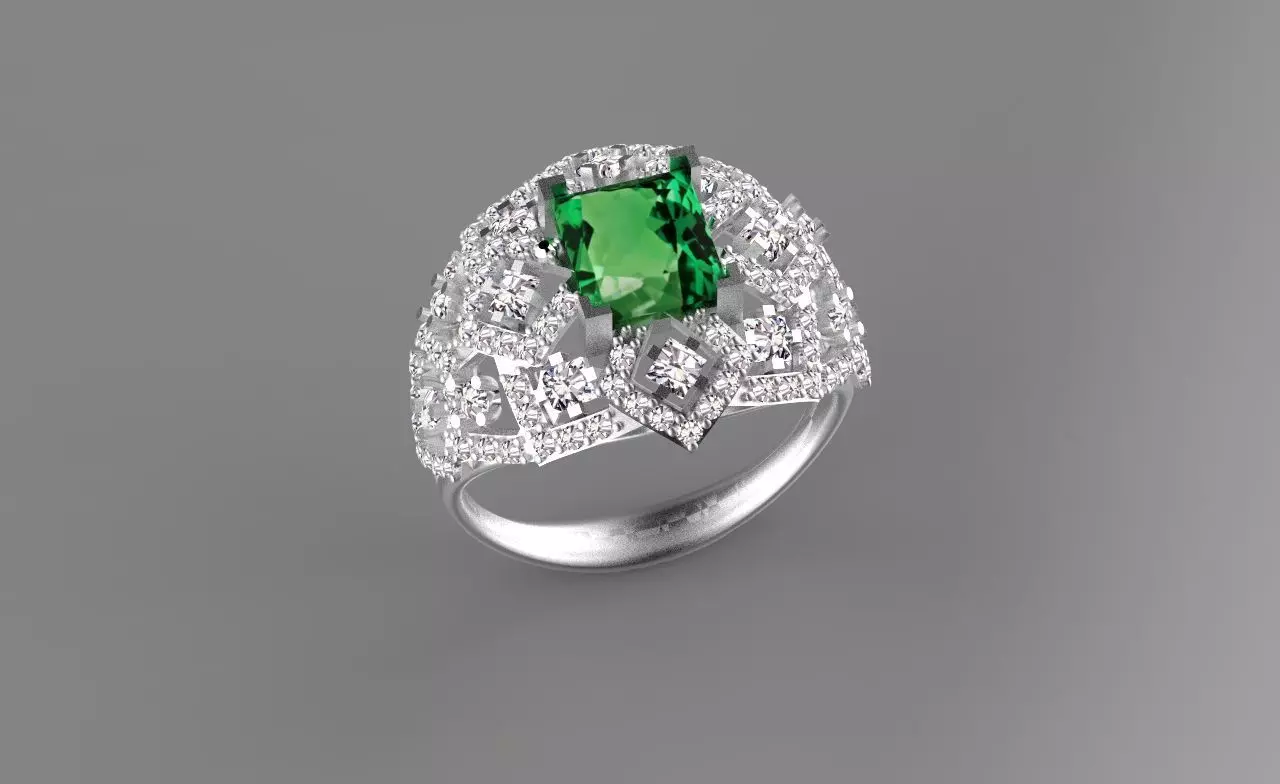 ring gold 3D print model_0