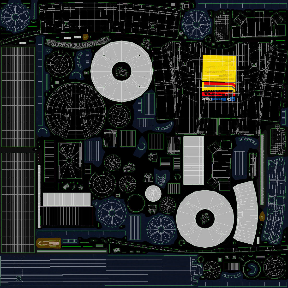 Floor Jack Black Low-poly 3D model_24