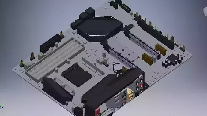 MSI X370 Gaming Pro 3d model