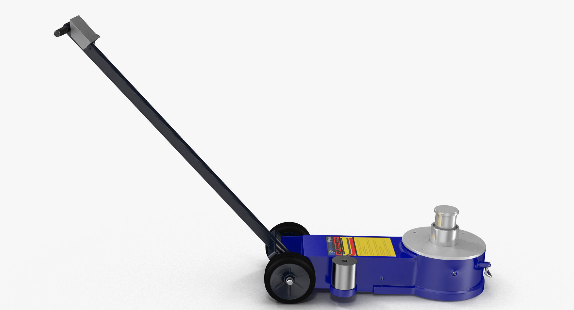 Floor Jack Blue Low-poly 3D model_3