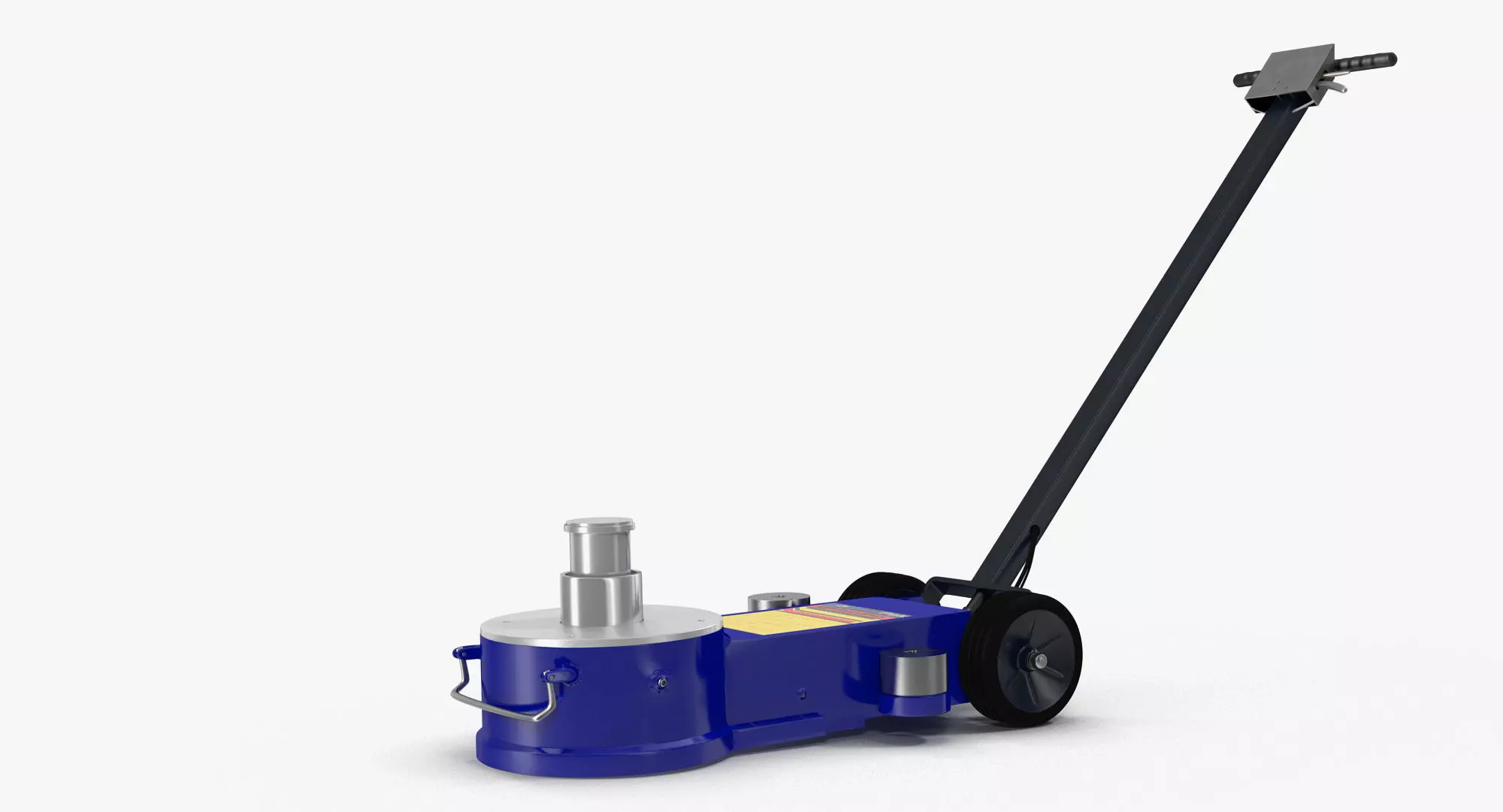 Floor Jack Blue Low-poly 3D model_0