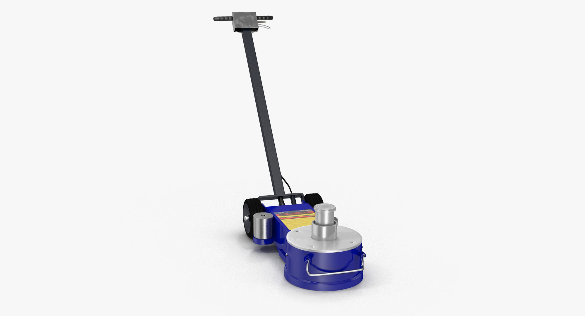Floor Jack Blue Low-poly 3D model_5