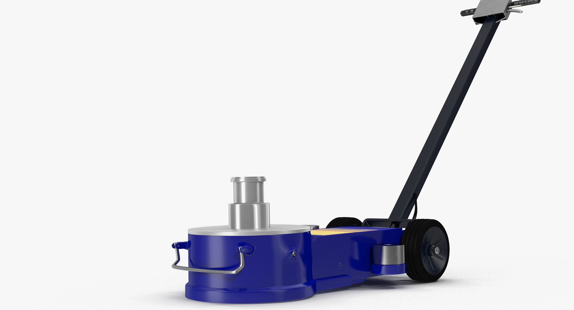Floor Jack Blue Low-poly 3D model_6