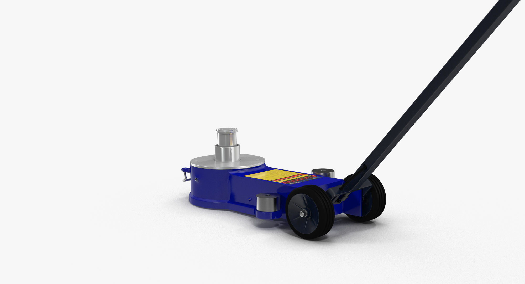 Floor Jack Blue Low-poly 3D model_2