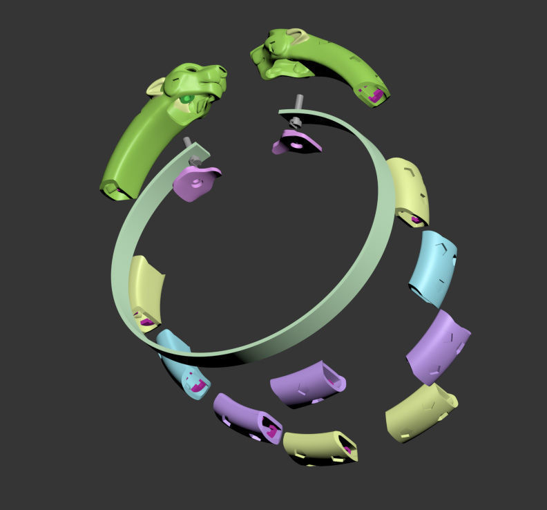 bracelet 3D print model_3