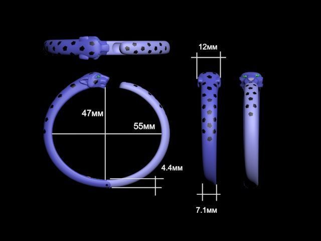 bracelet  3D print model_1