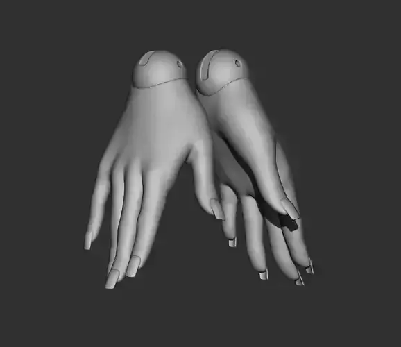 Hands 3D model bjd doll Female figurines articulated doll 