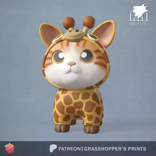 Costumed Cat Giraffe