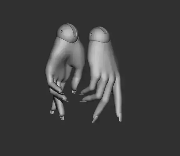 Hands  3D model bjd doll  Female figurines articulated doll