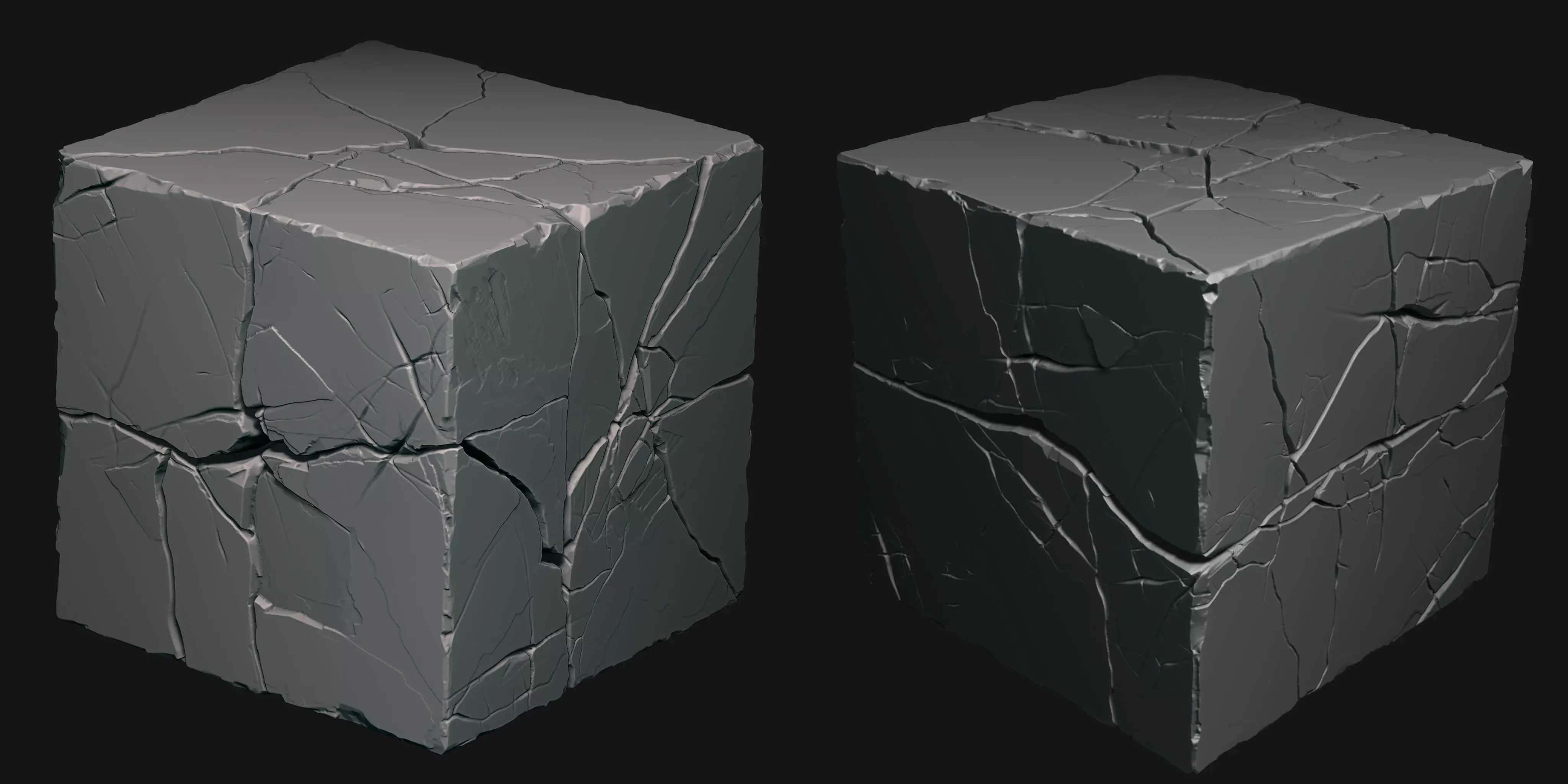 Rock cube Texture