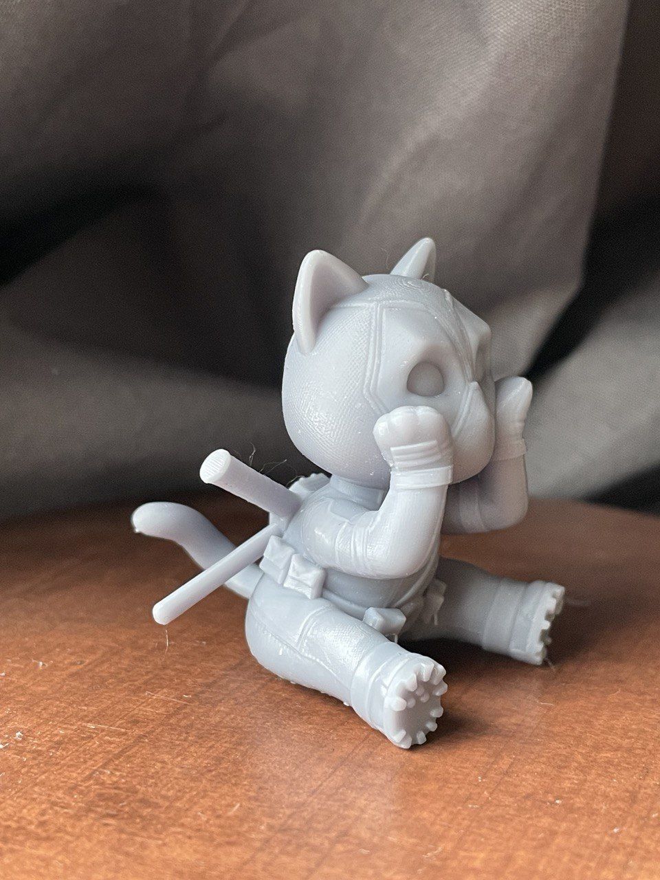 Catpool aka Deadpool Cat 3D print model_8
