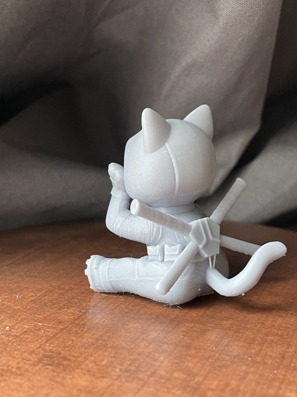 Catpool aka Deadpool Cat 3D print model_5