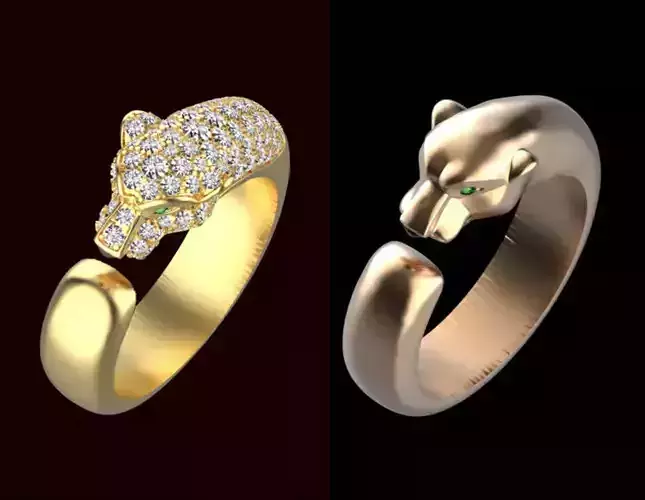 rings gold PANTHER