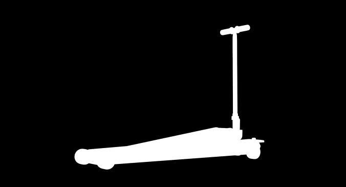 Floor Car Jack Black Low-poly 3D model 6