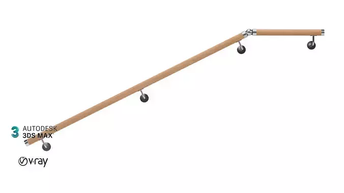 wall handrail 3D model