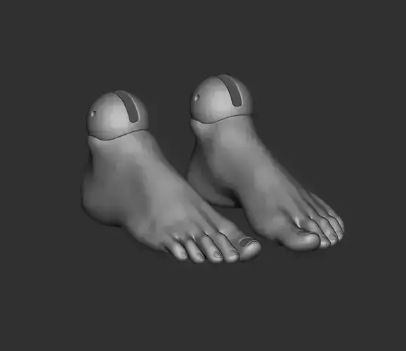 Feet 3D model bjd doll Female figurines articulated doll ooak