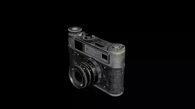 Nikon camera Low-poly 3D model