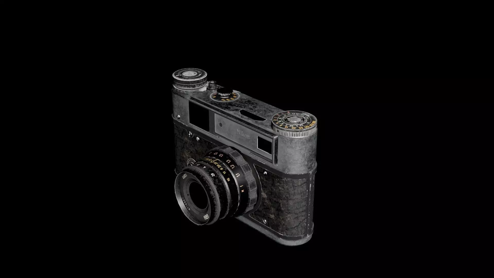Nikon camera Low-poly 3D model