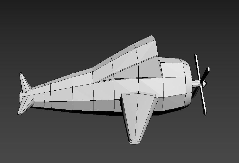 Plane Low Poly Free low-poly 3D model_21