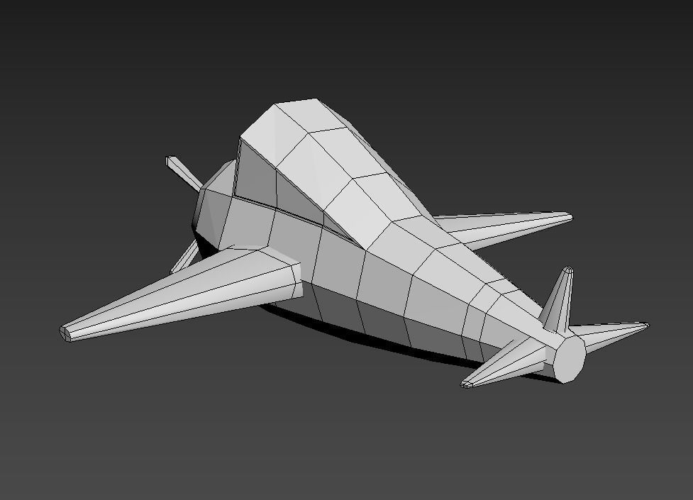 Plane Low Poly Free low-poly 3D model_18