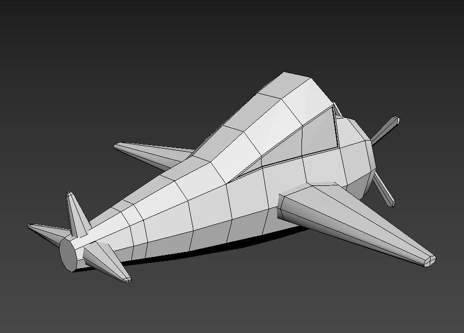 Plane Low Poly Free low-poly 3D model_20