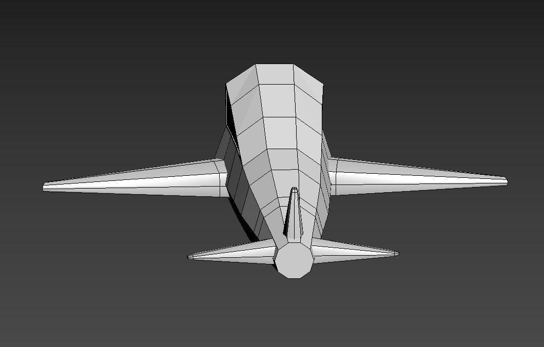Plane Low Poly Free low-poly 3D model_19
