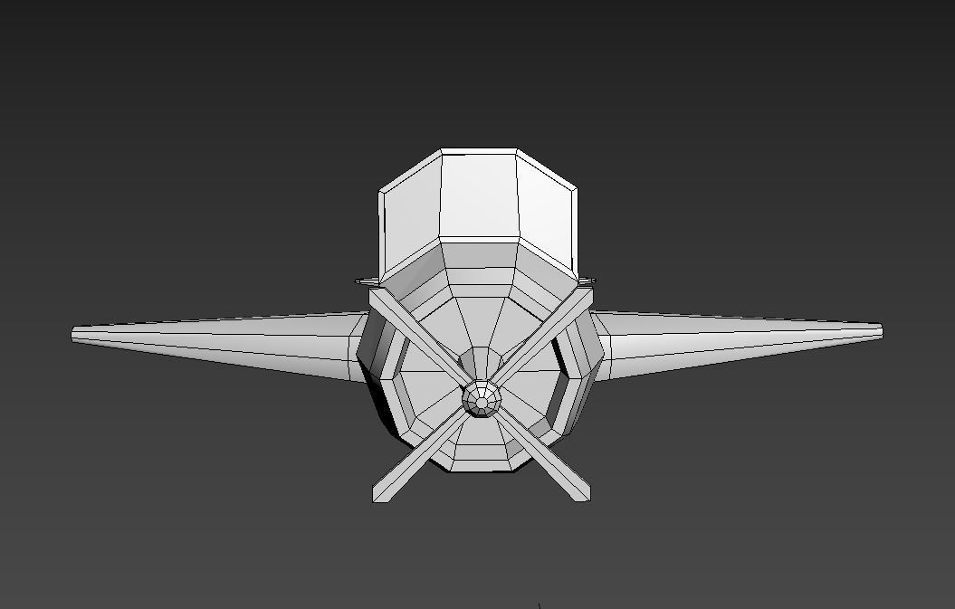 Plane Low Poly Free low-poly 3D model_24