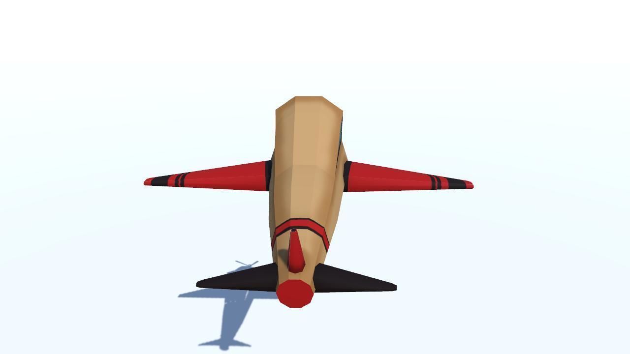 Plane Low Poly Free low-poly 3D model_5