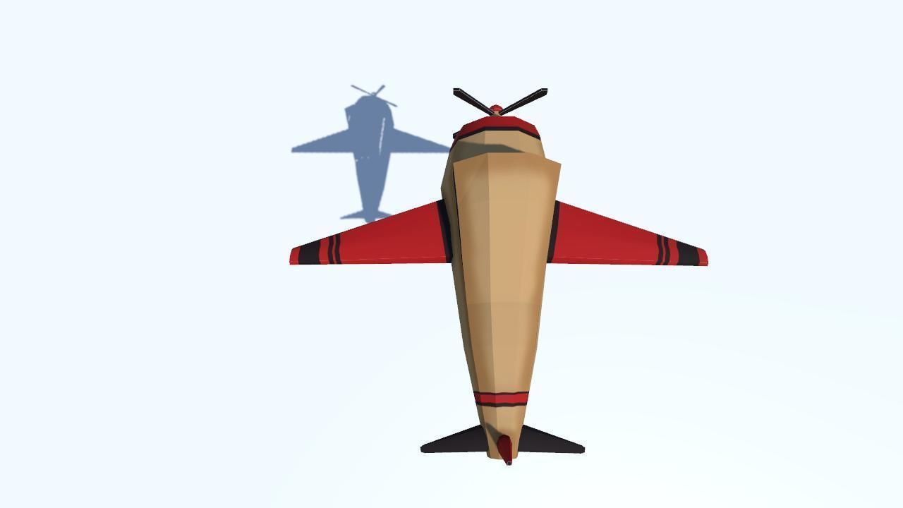 Plane Low Poly Free low-poly 3D model_10