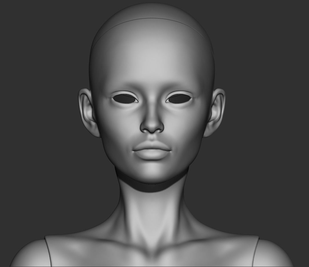 3D model bjd doll Female figurines articulated doll ooak  3D print model_9