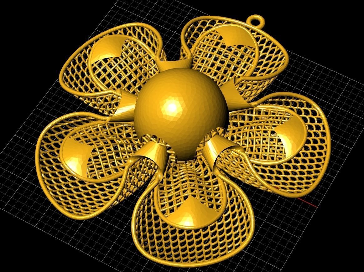 Flower Work Jewelry CodeSFT006 3D print model_2