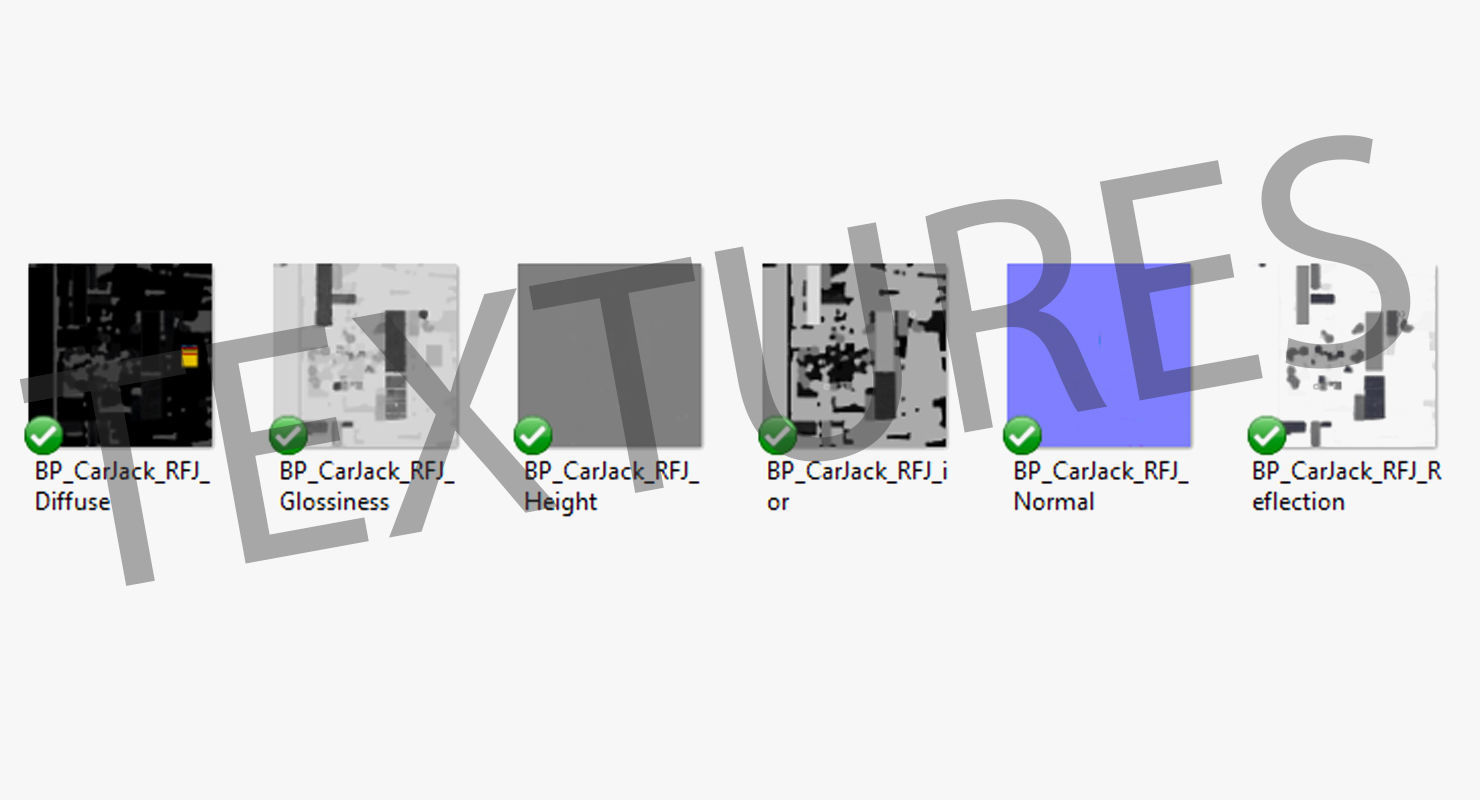 Jack Black Floor Low-poly 3D model_26