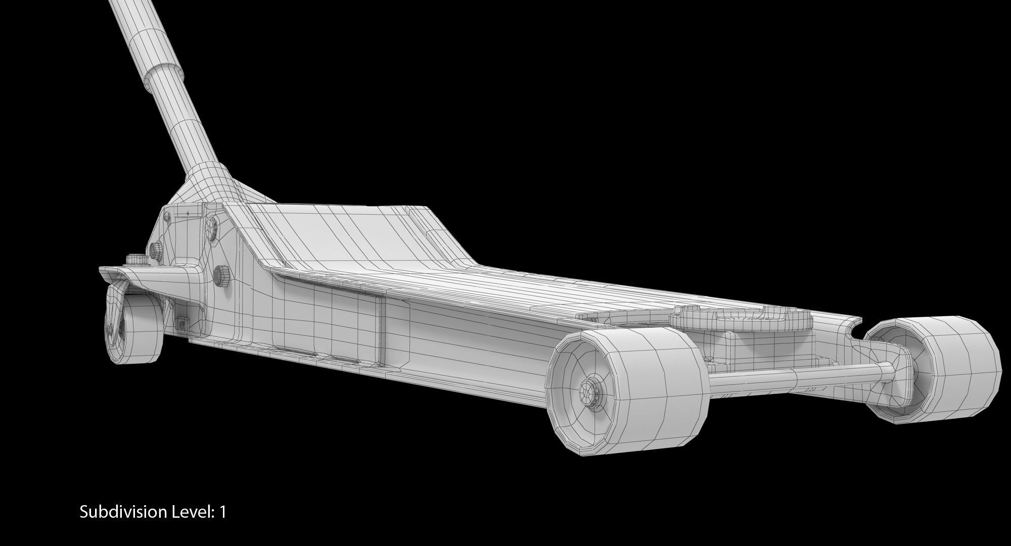 Jack Black Floor Low-poly 3D model_13