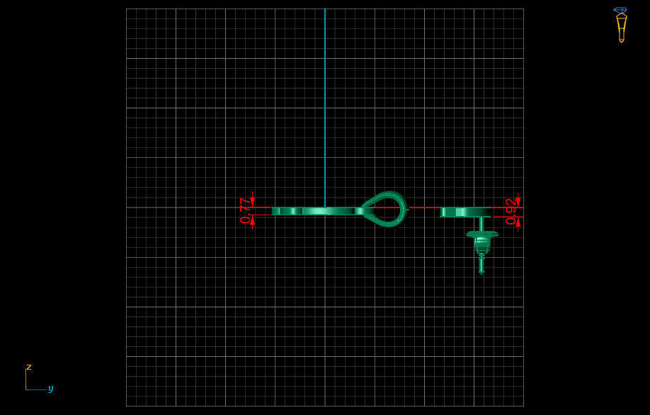 Elephant Pendant and Earring STL OBJ 3DM 3D print model_7