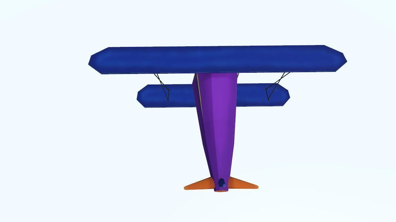 Low Poly Plane Free low-poly 3D model_11