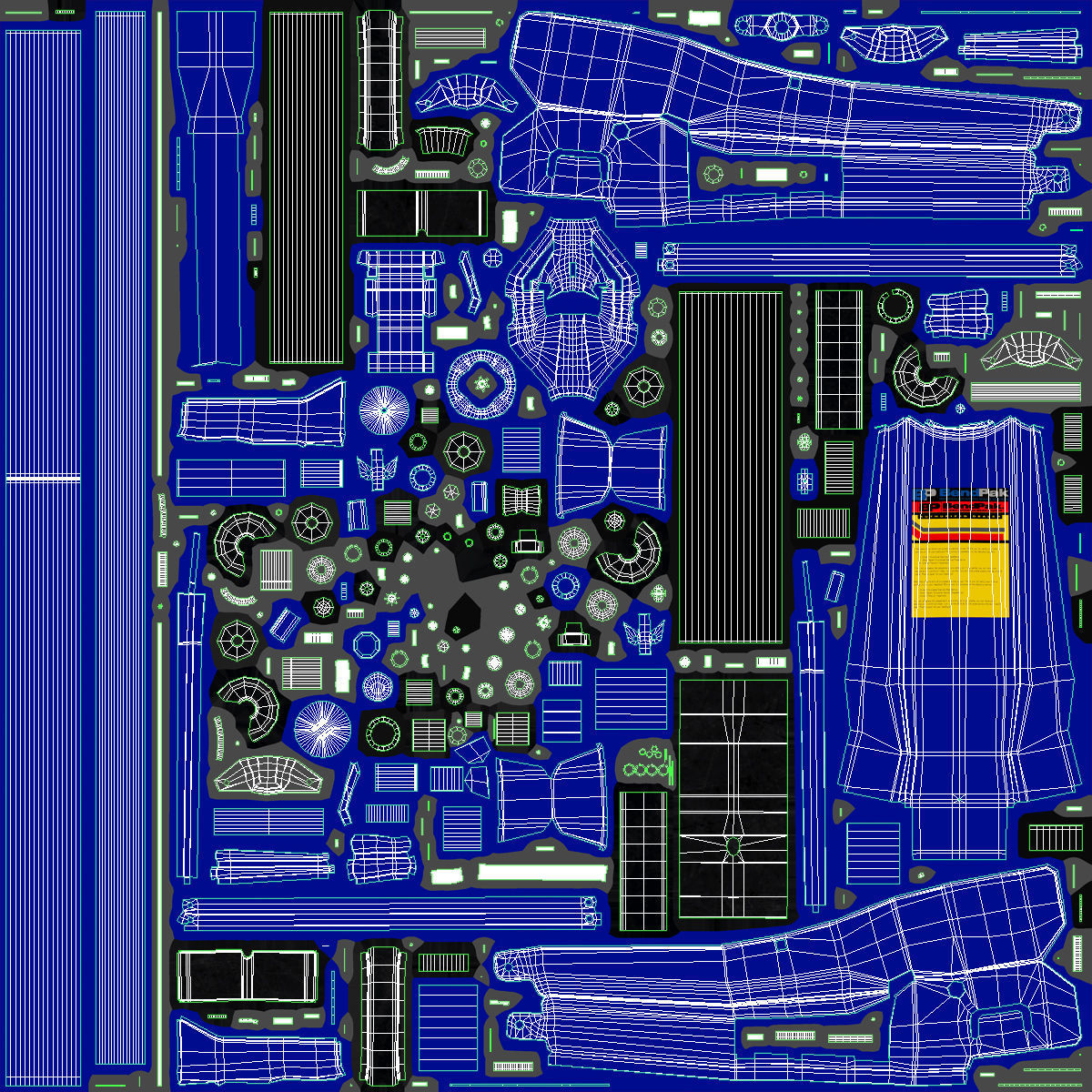 Jack Blue Floor Low-poly 3D model_23