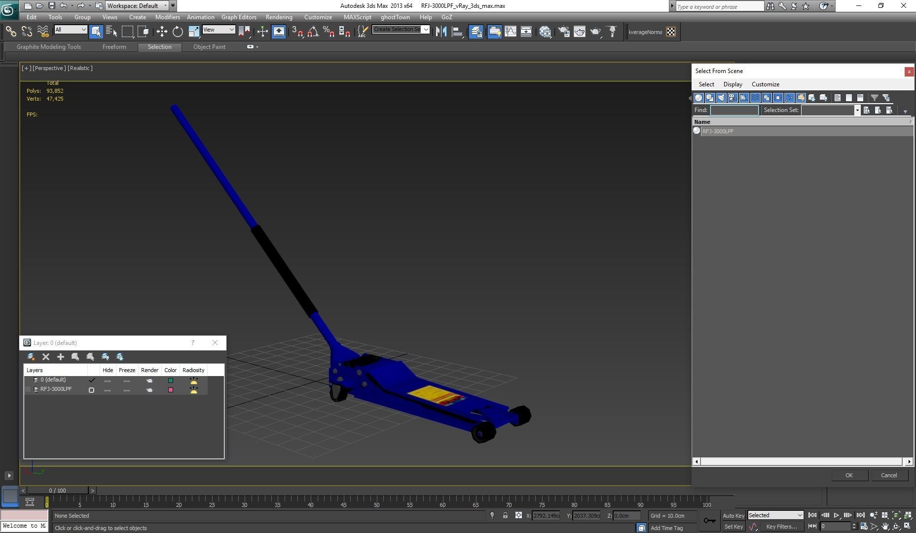 Jack Blue Floor Low-poly 3D model_21