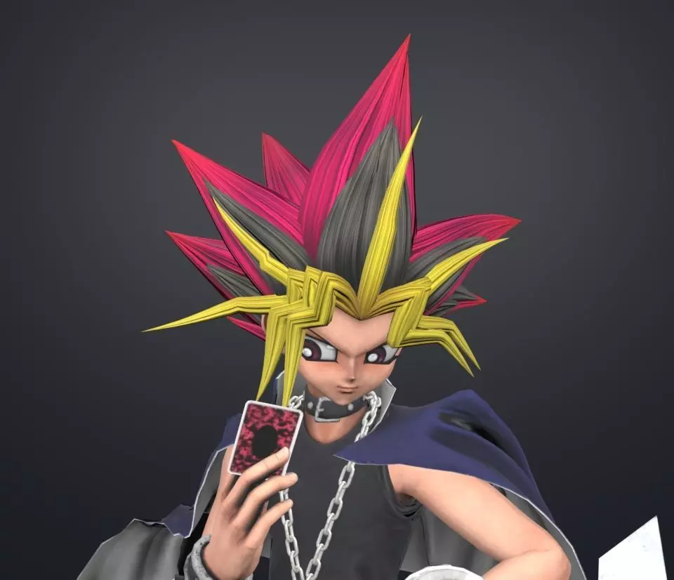 yugi muto 3D model_0