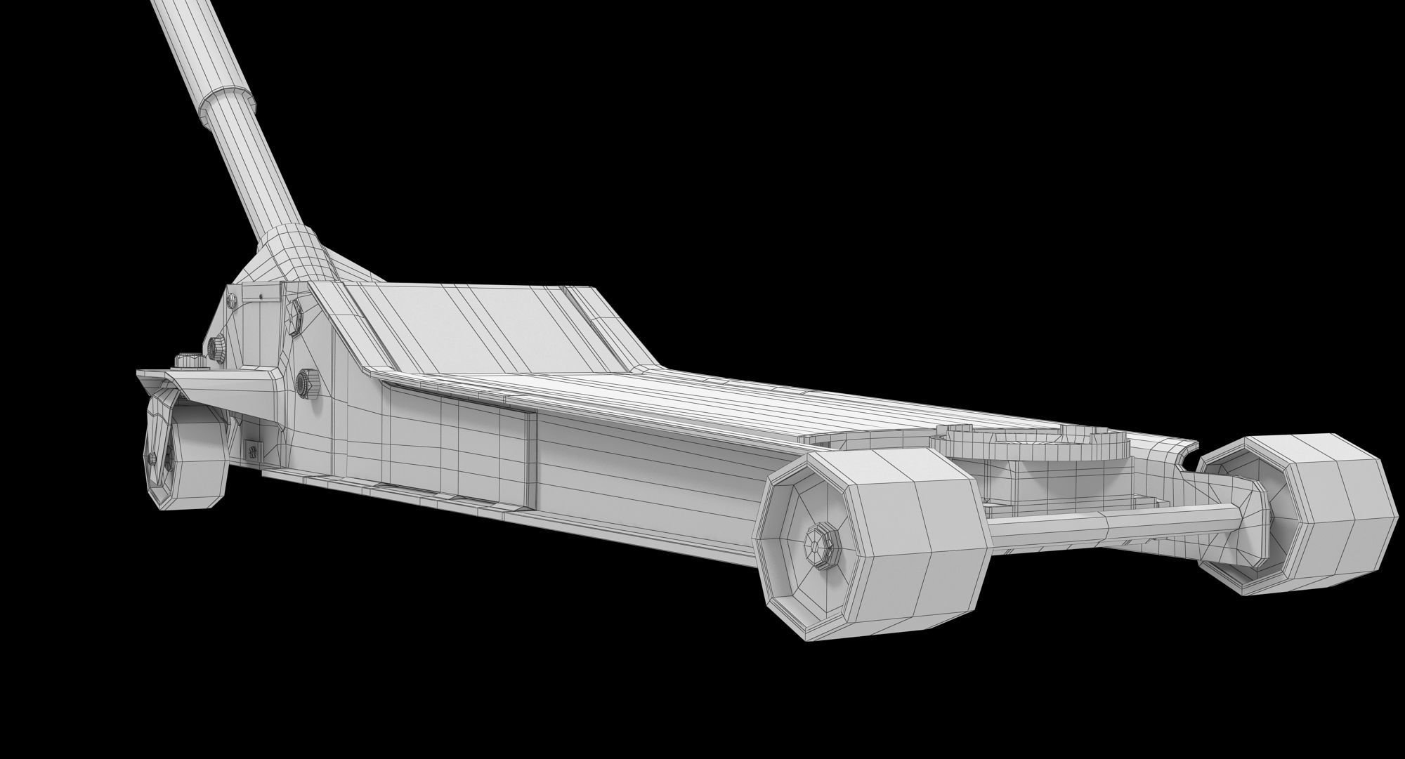 Jack Red Floor Low-poly 3D model_11