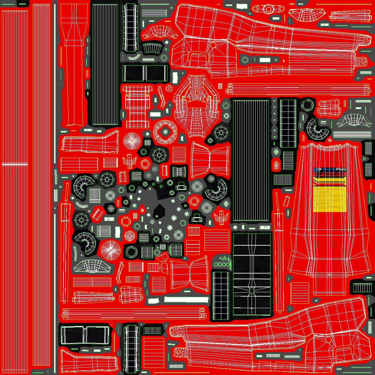 Jack Red Floor Low-poly 3D model_23