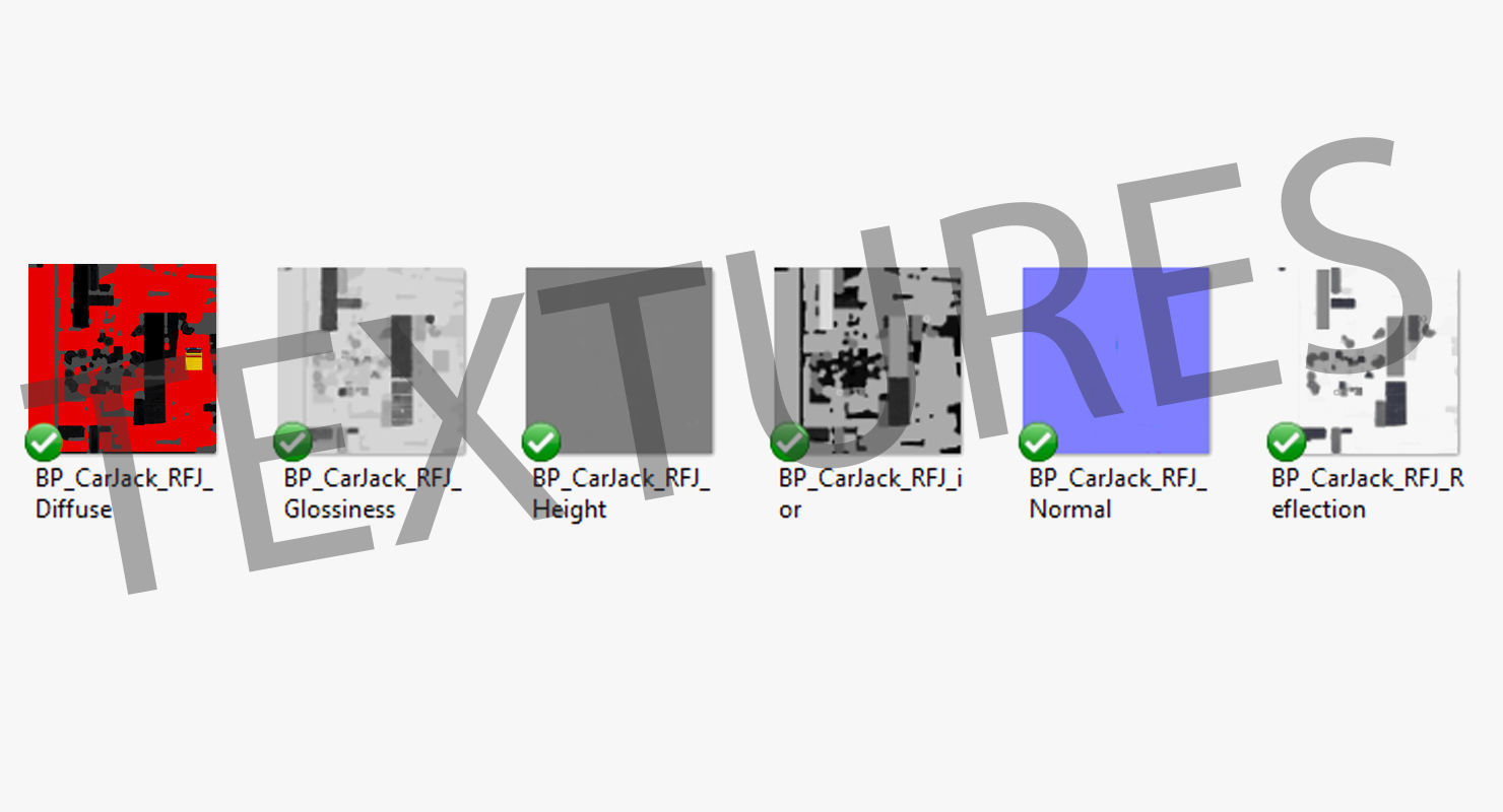 Jack Red Floor Low-poly 3D model_22