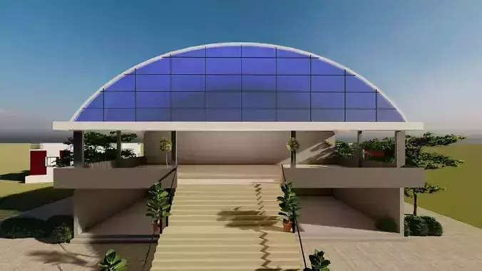 indian marriage hall 3D model