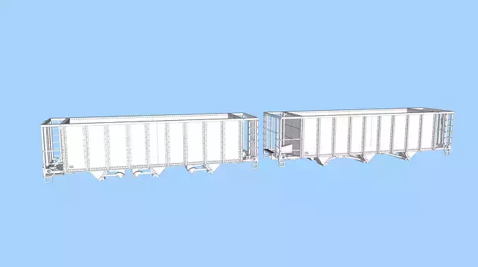 CSX Open Hopper Rebuilds HO 3D print model