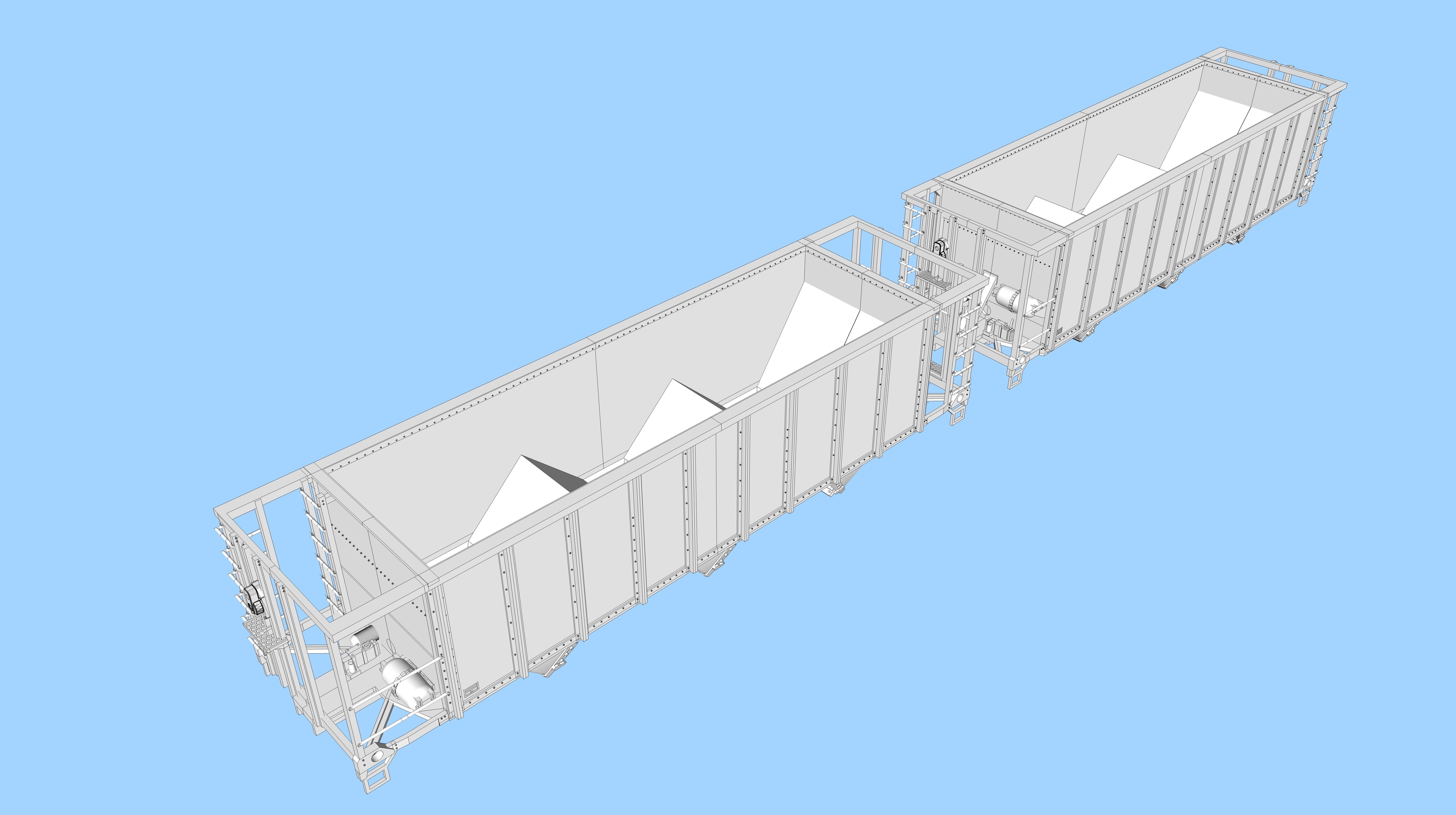 CSX Open Hopper Rebuilds HO 3D print model_4