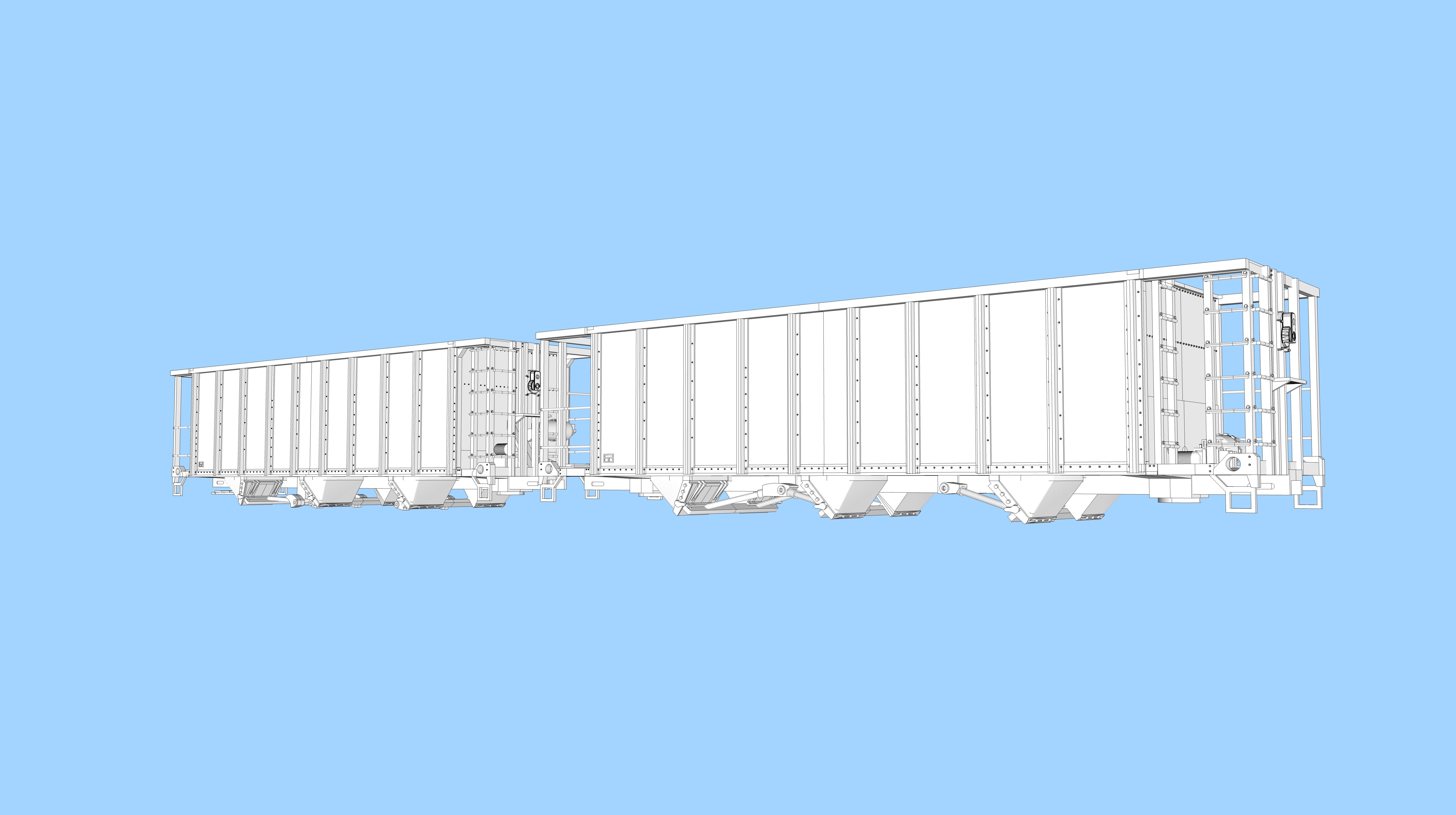 CSX Open Hopper Rebuilds HO 3D print model_3