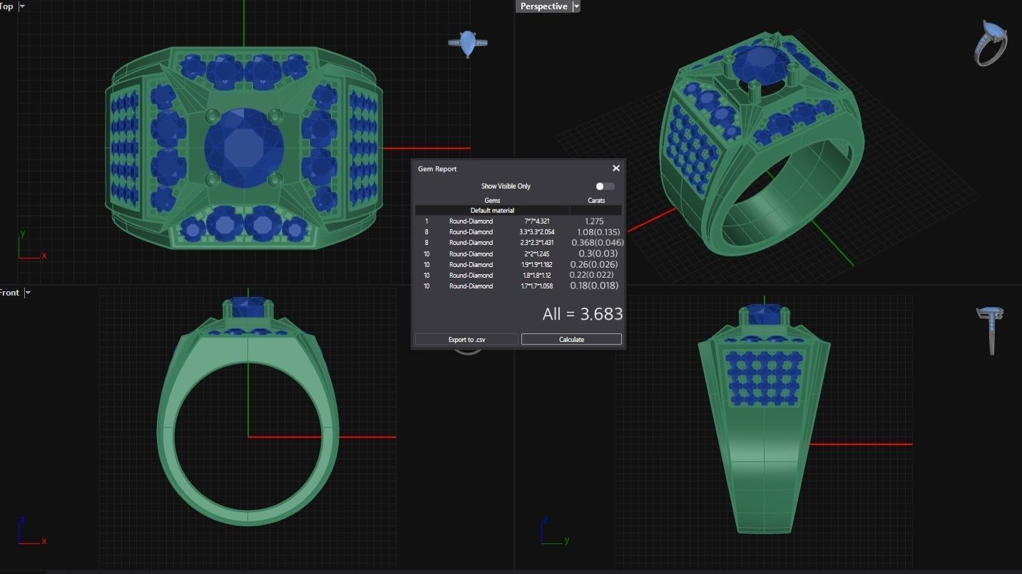 Ring Jewelry Code-RMM026 3D print model_3